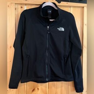 North Face Black Jacket Ladies Small Zip up TKA stretch jacket
